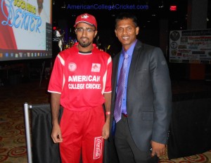 Shiv with York College's Suleman Mohammed