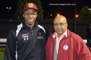 Norris Guscott (Harvard) & Lloyd Jodah. American College Cricket President