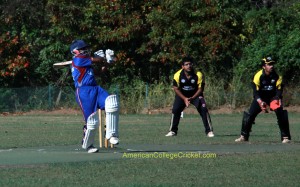 Mayur Rao (Penn) hooking vs UMBC. Minhaj Shahid & Chirag Vani follow the ball