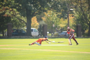 Norris in action vs Princeton at the 2013 American College Cricket Ivy League Championship at the historic Philadelphia Cricket Club