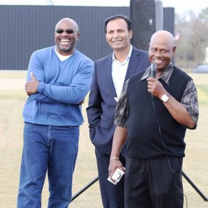 Brian Walters, Sakhi Muhammad & Sam Plummer (Smart Choice Moosa Stadium Curator)