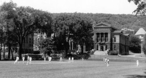 Cricket goes back over 200 years at McGill U. This pic is circa 1907 when it was played regularly on the Quad.
